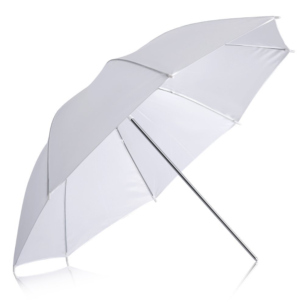 Photography Lighting Umbrella - Tragbarer 20-Zoll weißer, weicher und leichter,