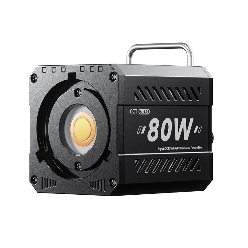 Photography Lighting Equipment - ZU80 Hochleistungs-COB-Fill-Light Fotografie-Leuchte Handgehaltene Filmleuchte 2500-6500K