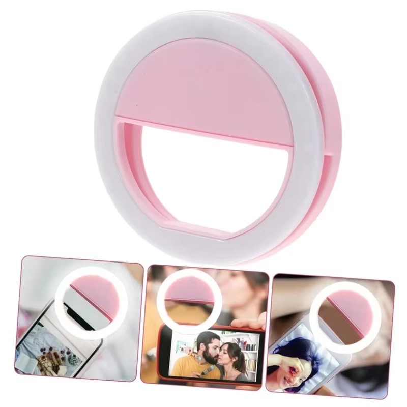 Stand Lighting Photography - 1-4 Stück LED Selfie-Ringlicht Handy-Dreistufen-Fülllicht USB-Aufladung