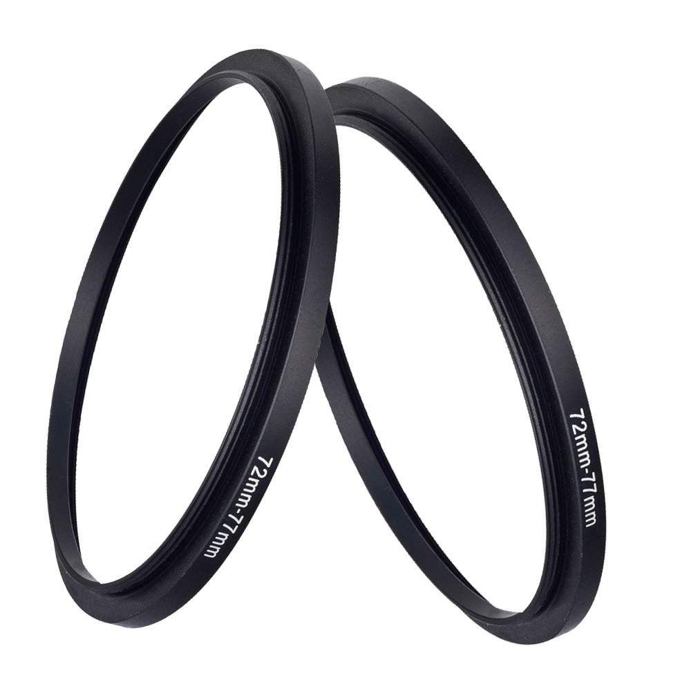 Macro Photography Lighting Kit - 72 mm-77 mm Step-Up-Ring-Objektivfilter-Adapterring 72 bis