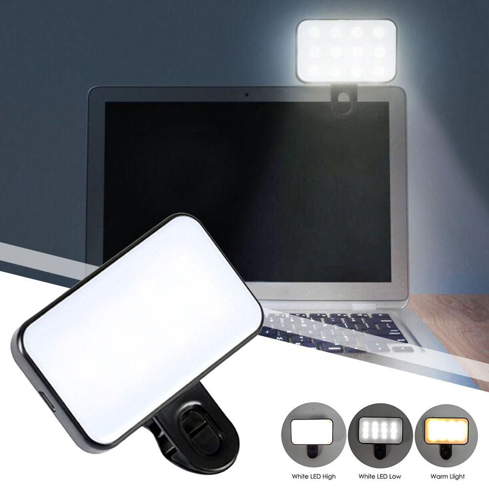 Photography Lighting Studio - Taschen-LED-Selfie-Licht für iPhone, iPad, Handy, Laptop,
