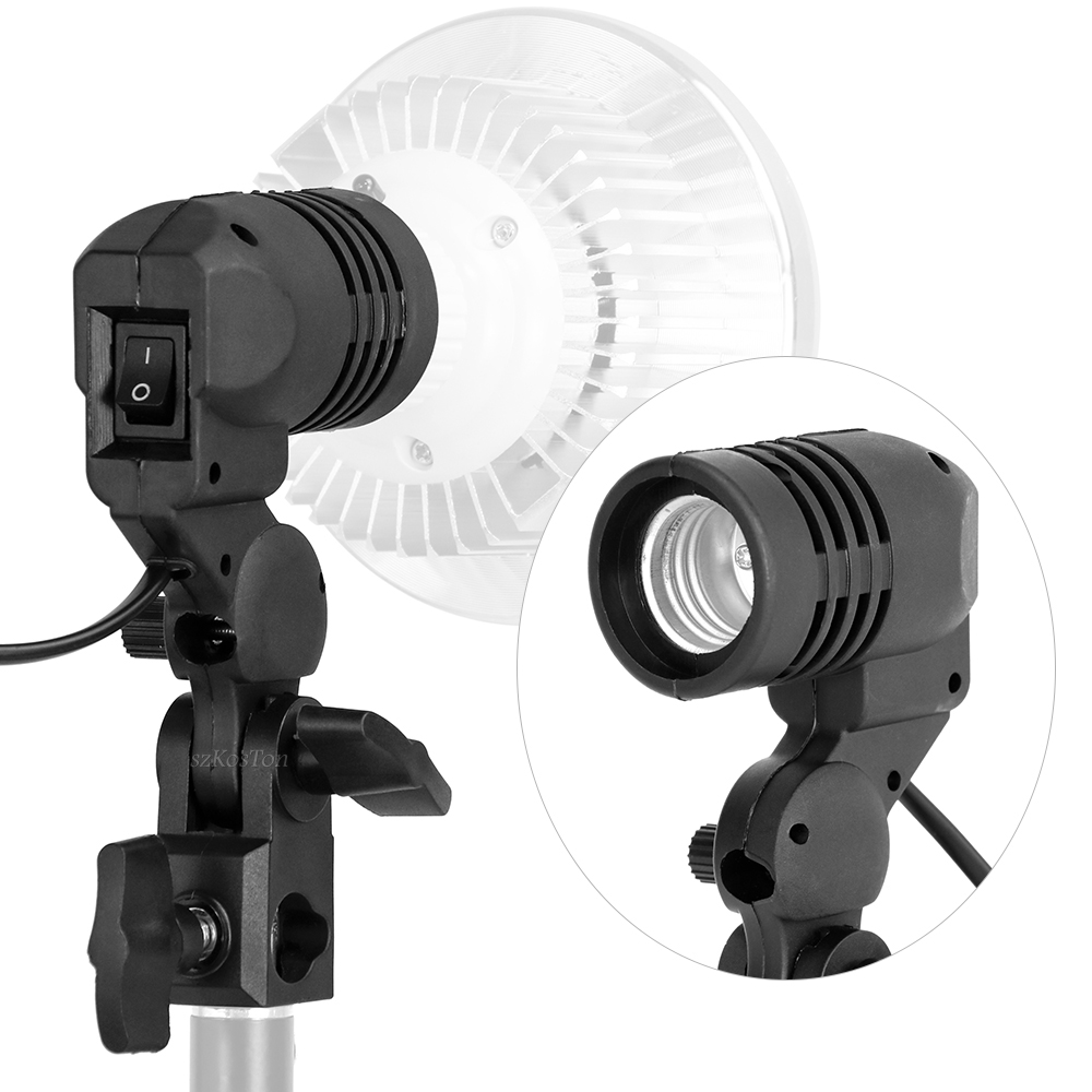 Photography Lighting Umbrella - Einzigen Kopf Lampenfassung E27 Sockel Flash