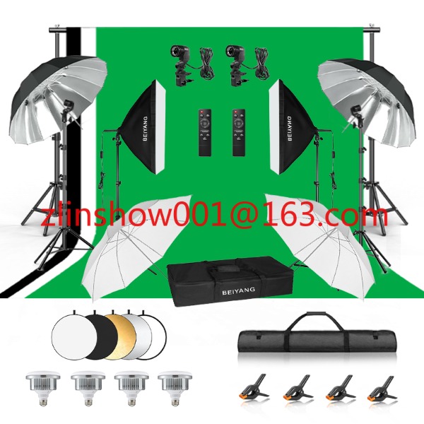 Photography Lighting Umbrella - Fotostudio-Ausrüstung, 2,6 x 3 m/2 x