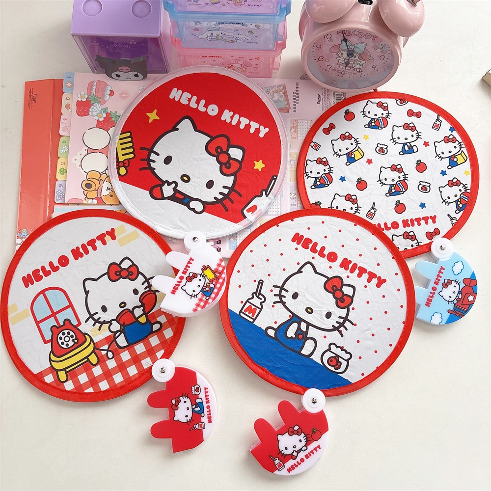Photography Lighting Equipment - Original Sanrio Hello Kitty Sommer-Sonnenschutzfächerfächer, Kawaii