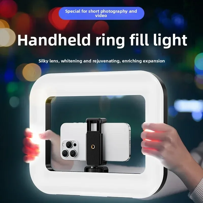 Stand Lighting Photography - Tragbare Handheld-Ring-LED-Leuchte Neue Kaninchenkäfig-Beleuchtung Fotografie-Lampe für