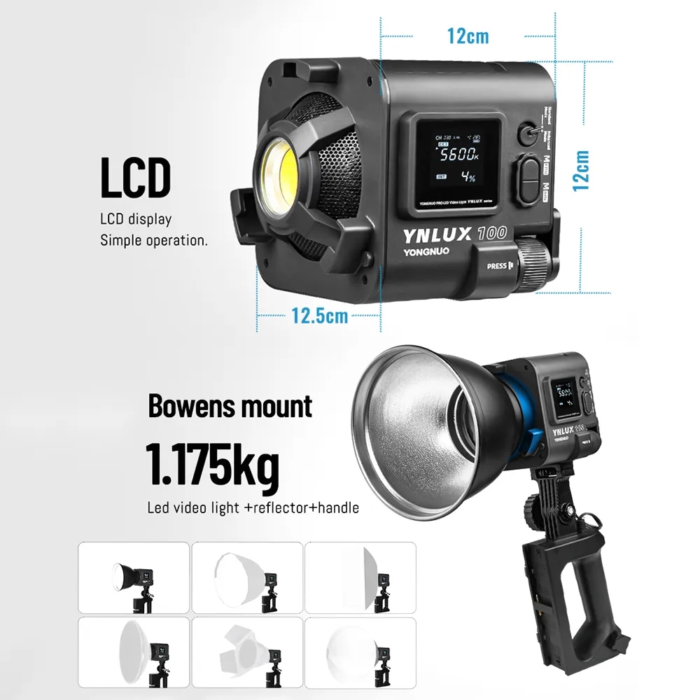 YONGNUO YNLUX100 100W 3200K-56 – Photography Lighting Studio Bewertung und Preis