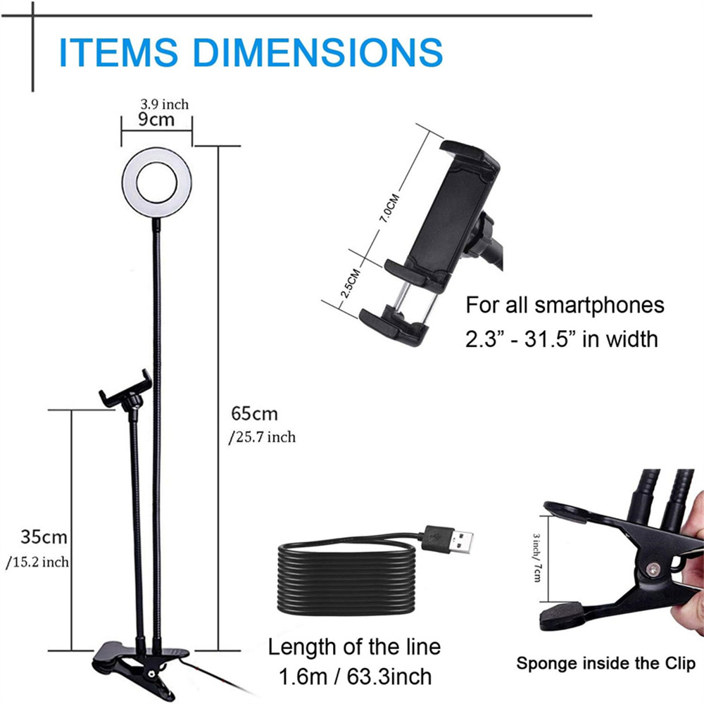 Universeller flexibler Handyha – Stand Lighting Photography Bewertung und Preis