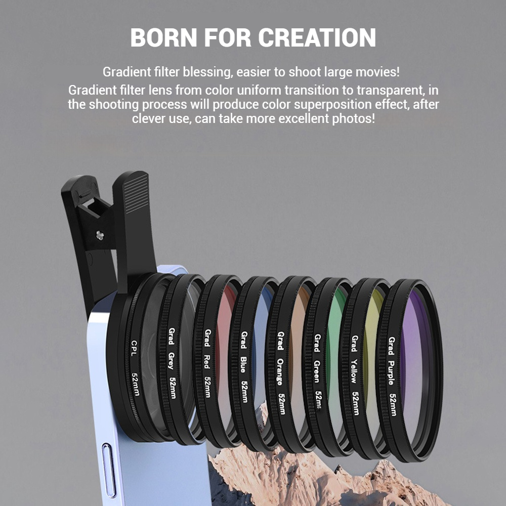 52mm Clip-On Smartphone-Kamera – Photography Lighting Beginners Bewertung und Preis