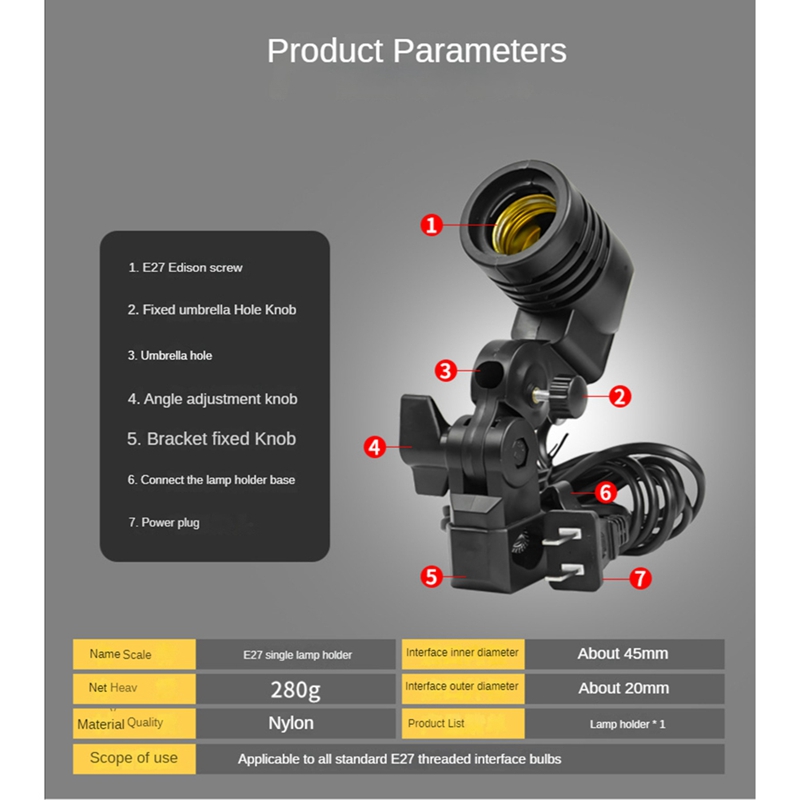 Lichtlampe für Fotostudio, E27 – Photography Lighting Umbrella Bewertung und Preis