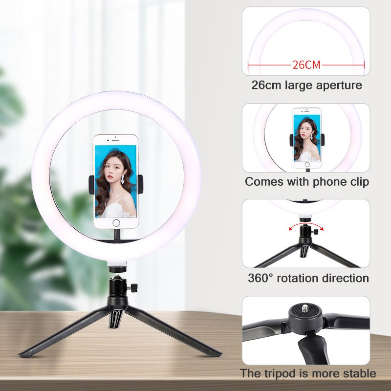 26 cm 10 zoll Led Ring Selfie  – Stand Lighting Photography Bewertung und Preis