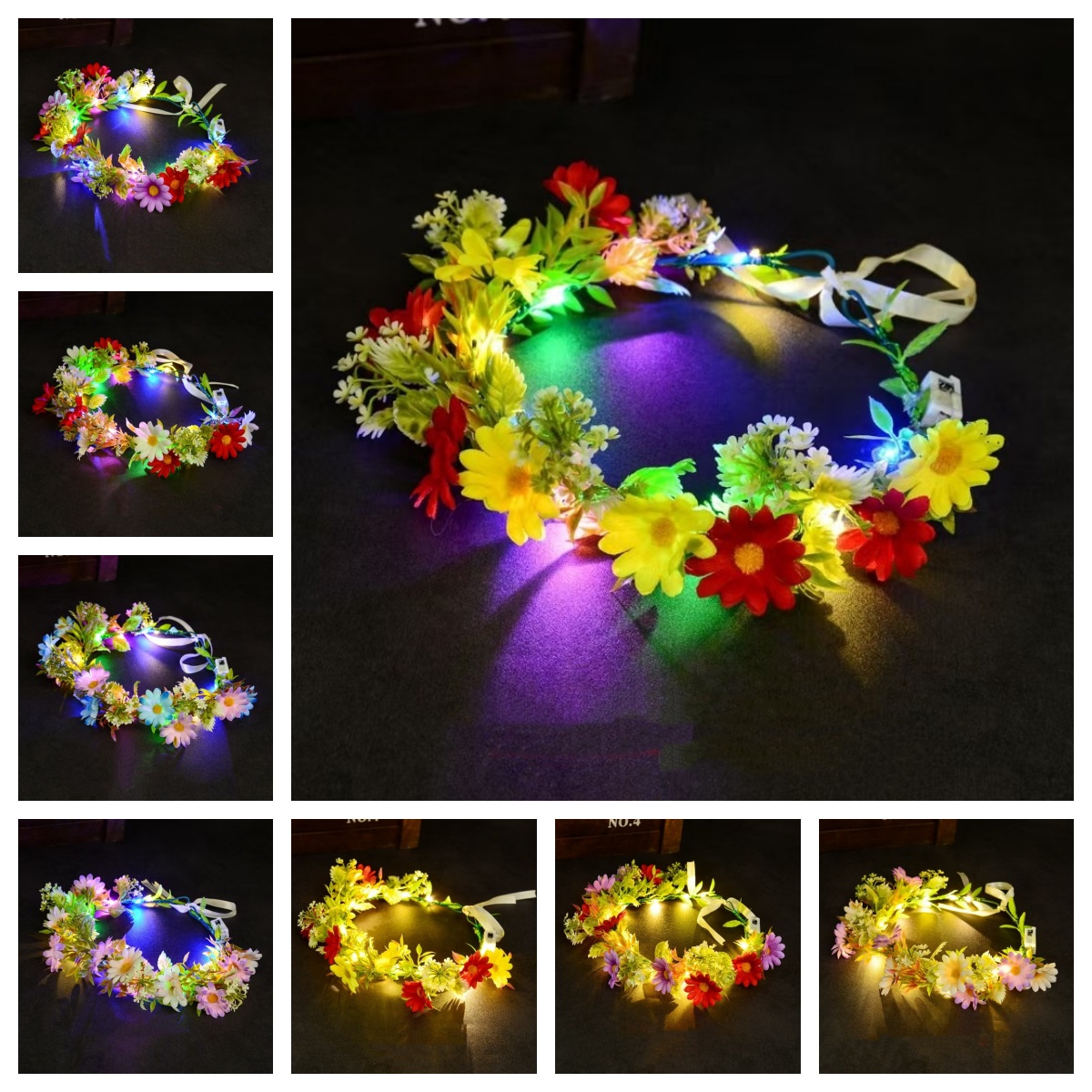 LED-Leuchtblumenkranz-Stirnban – Photography Lighting Equipment Bewertung und Preis