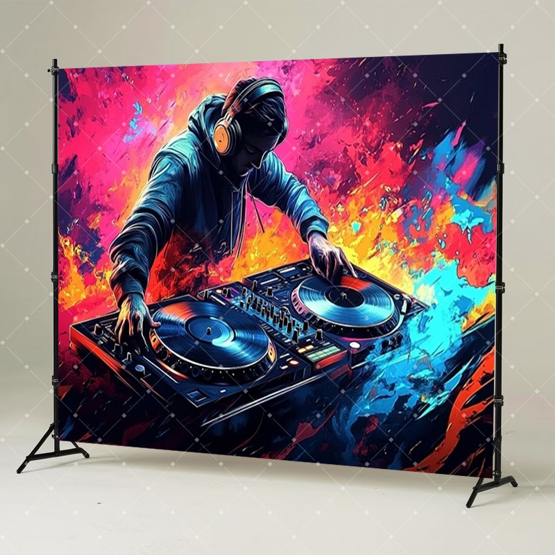 Hip-Hop-Musik, DJ-Party-Dekora – Photography Lighting Studio Bewertung und Preis