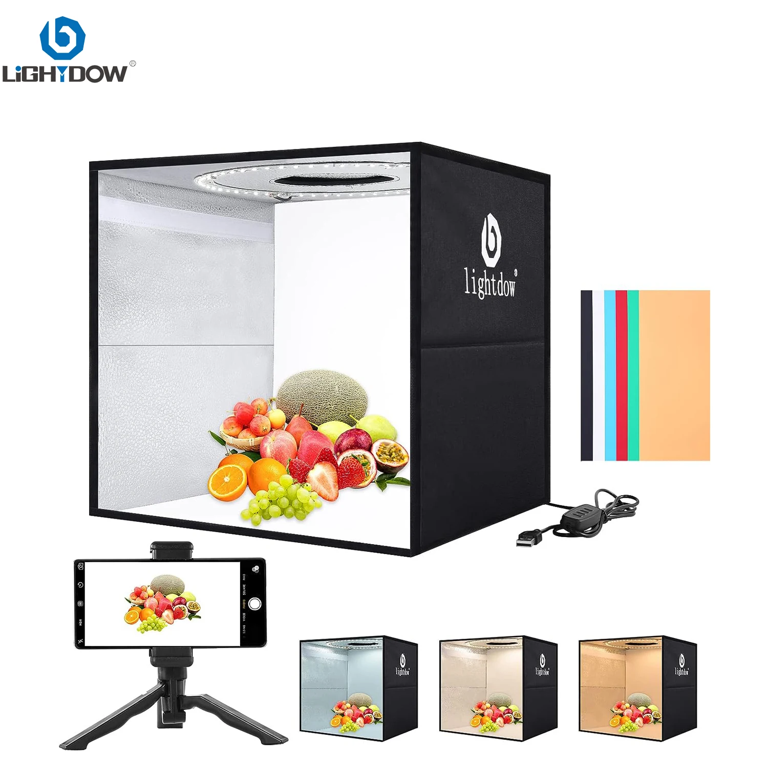 Lightdow Dimmbare Fotobox, LED – Macro Photography Lighting Kit Bewertung und Preis