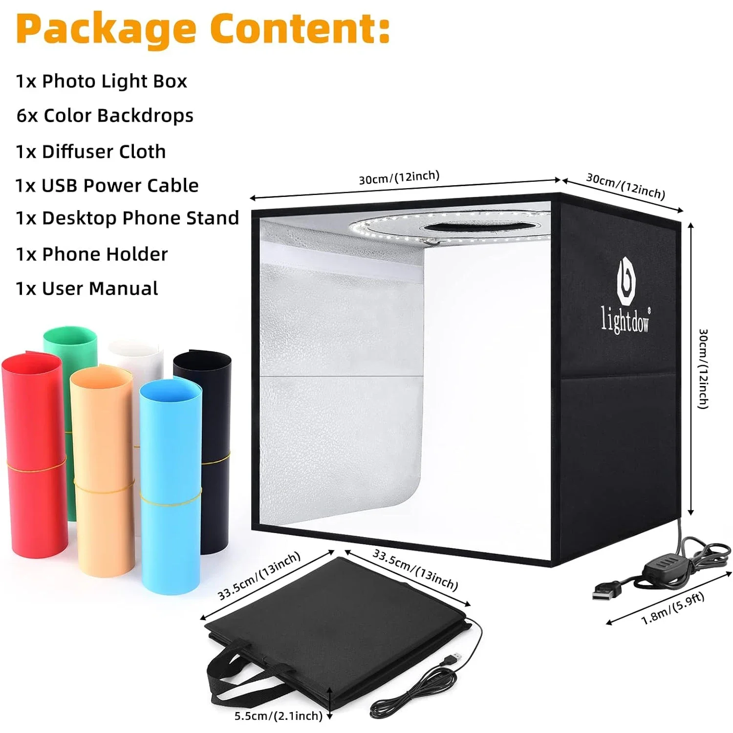 Lightdow Dimmbare Fotobox, LED – Macro Photography Lighting Kit Bewertung und Preis
